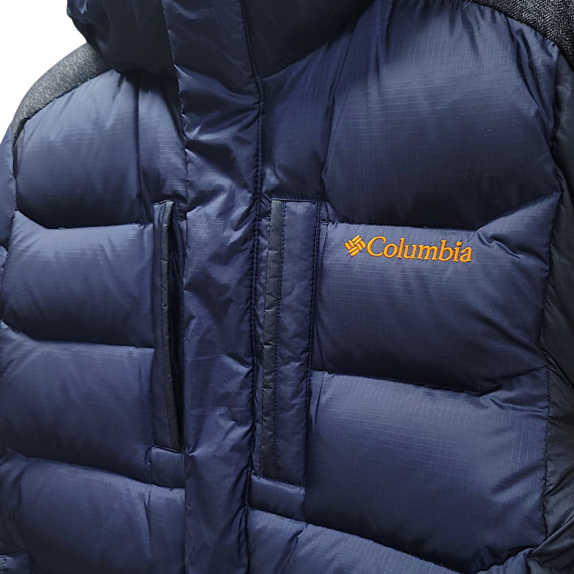 [L/100] 컬럼비아 네이비 옴니윈드 블럭 덕 다운 패딩 상품이미지5