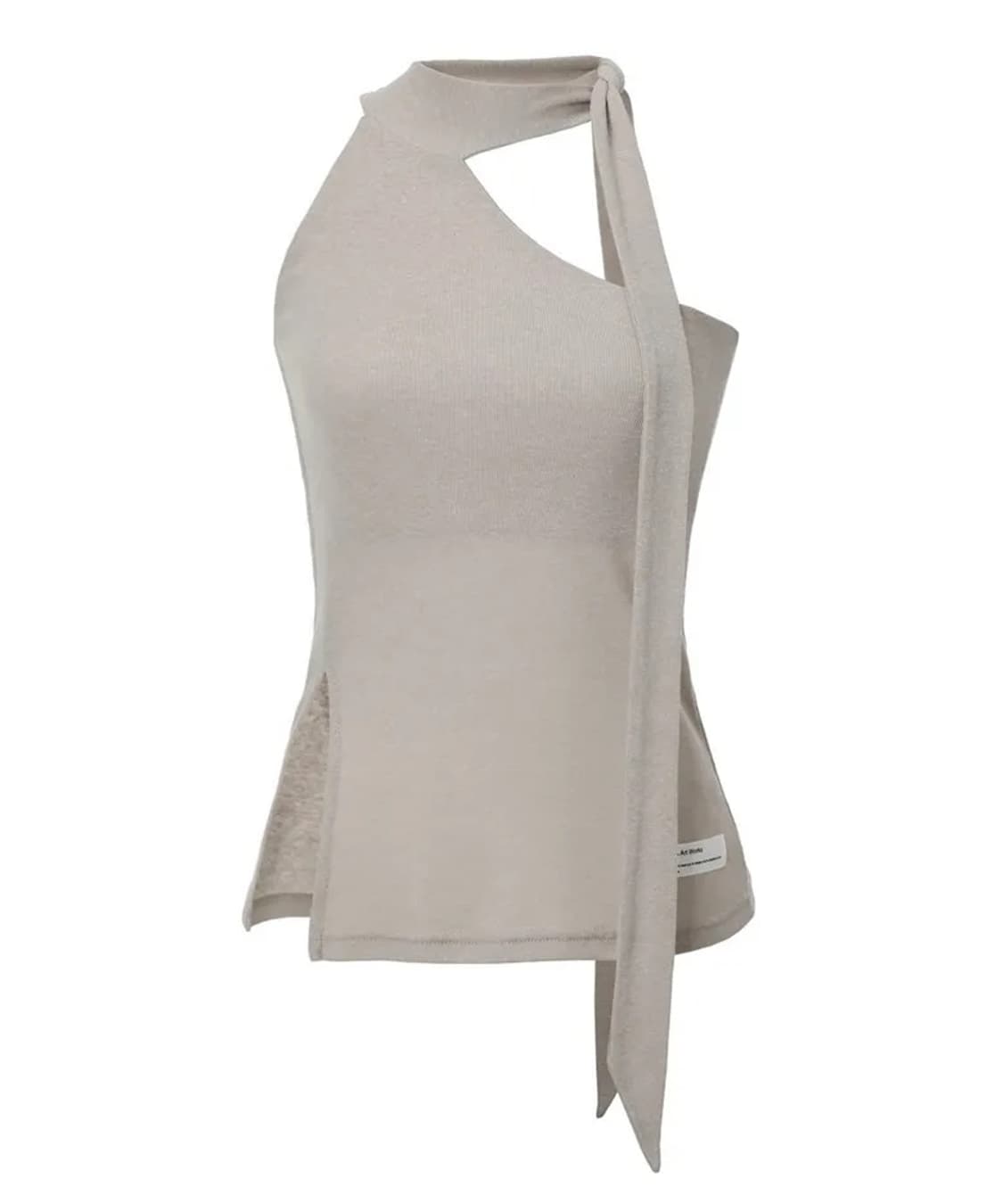 이네기 Birth Slit Scarf Top (sand beige) 상품이미지1
