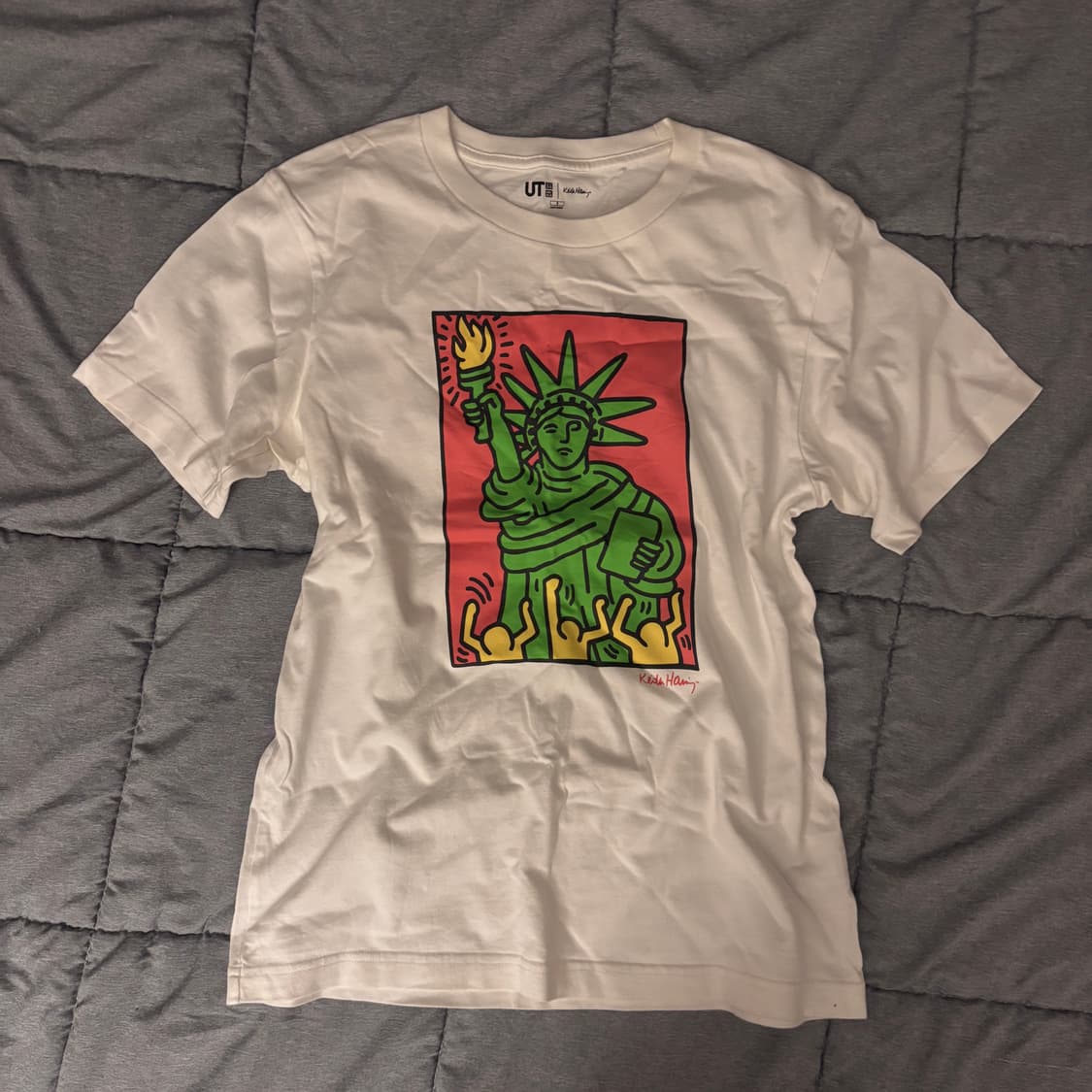 키스해링 뉴욕 프린팅 반팔티 상품이미지1