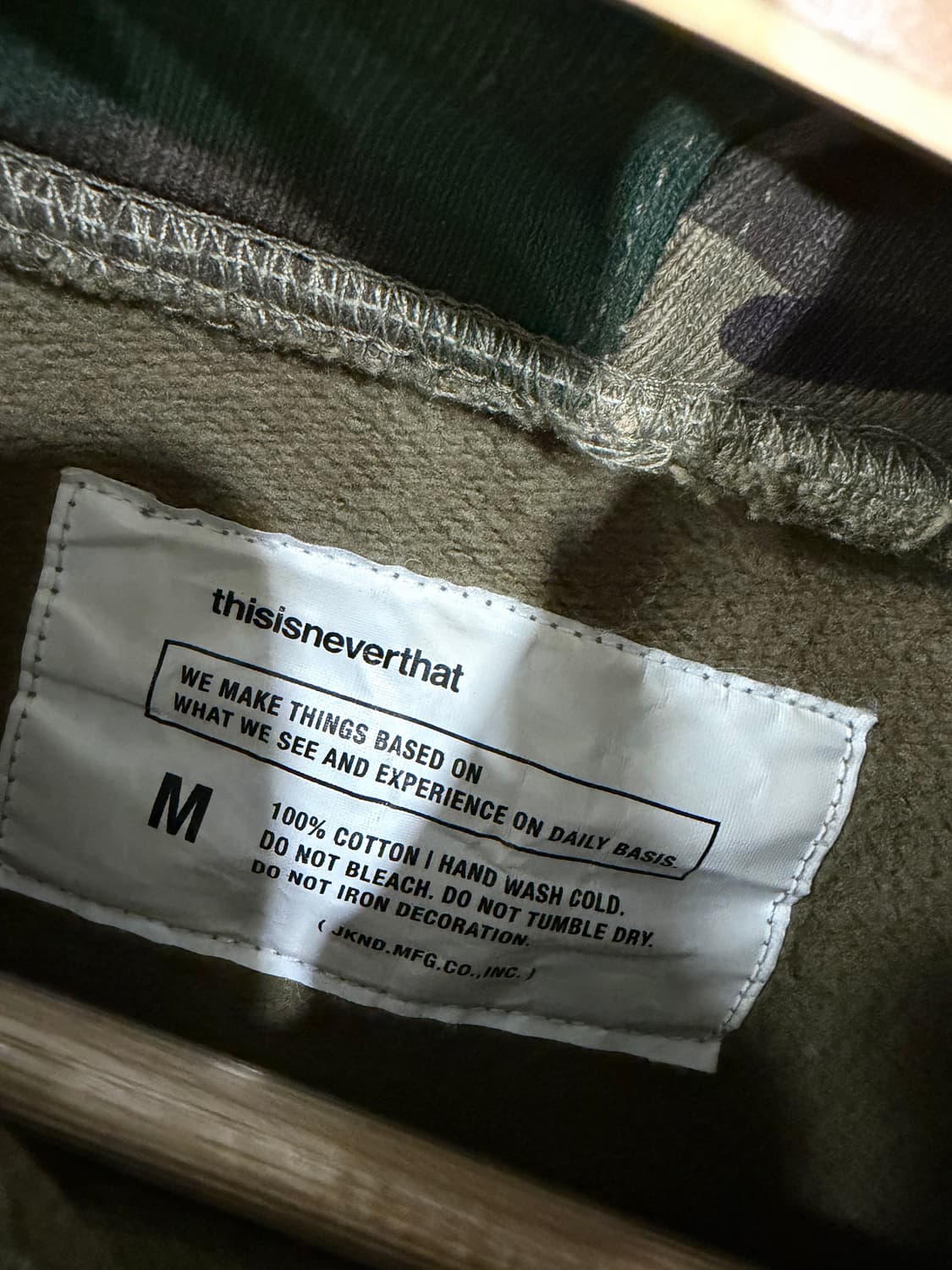 366. 디스이즈네버댓 카모 후드티 상품이미지3