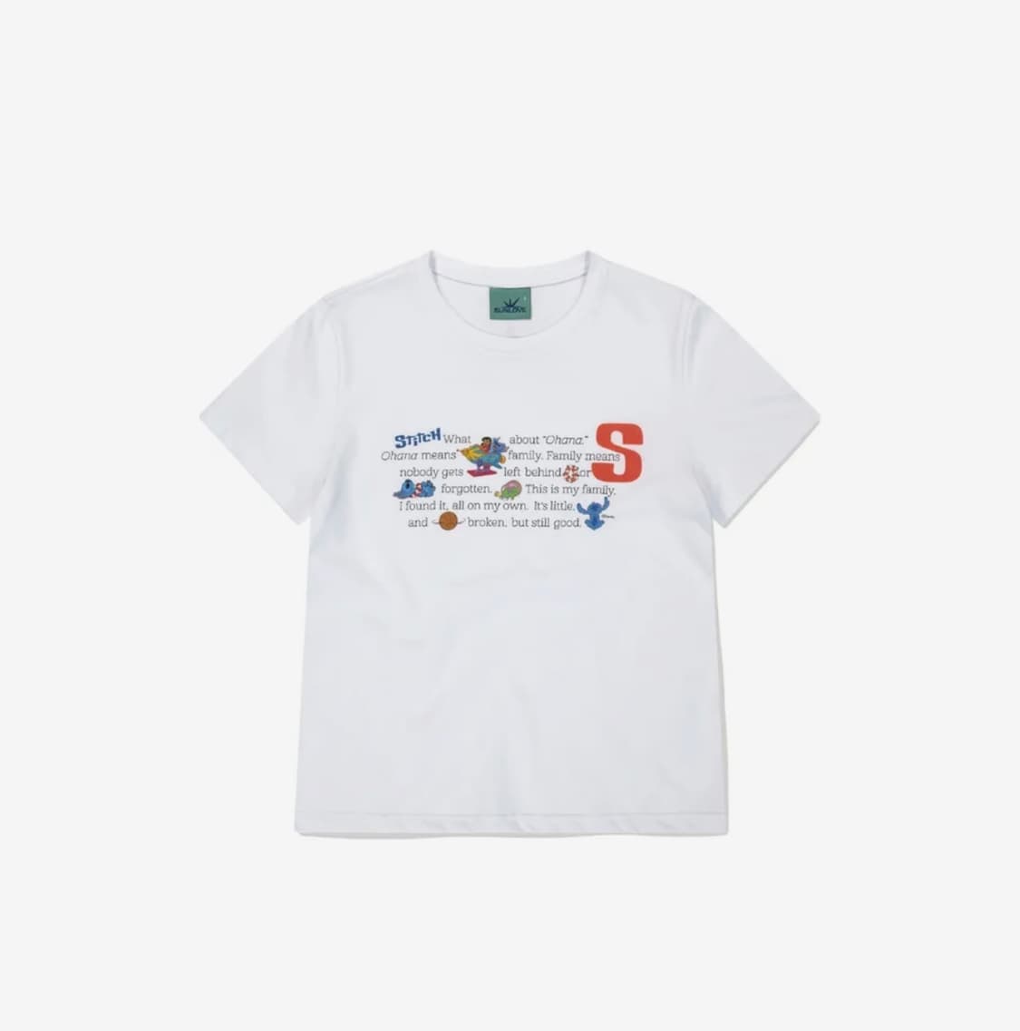[STITCH] W Phrase Tee White 상품이미지1