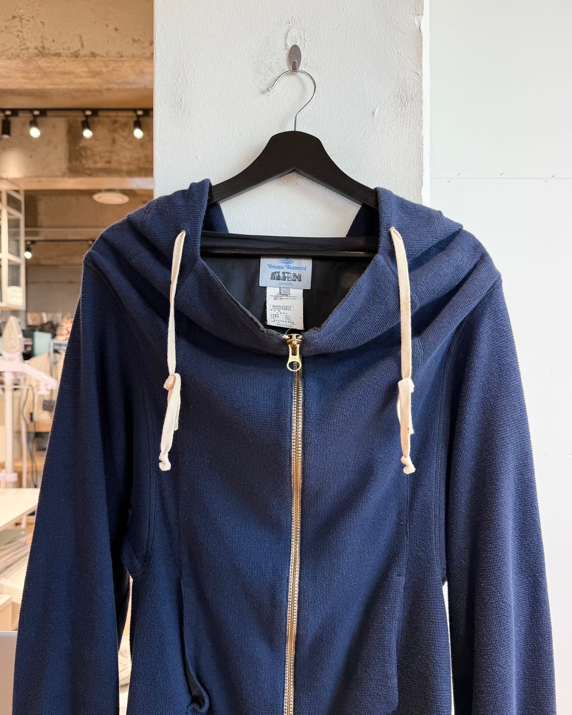 비비안 웨스트우드 맨 네이비 투웨이 후드집업  상품이미지3