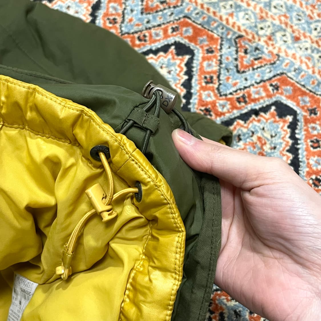 디스커버리 카키 내피포함 바람막이 야상 점퍼 여성S 상품이미지8