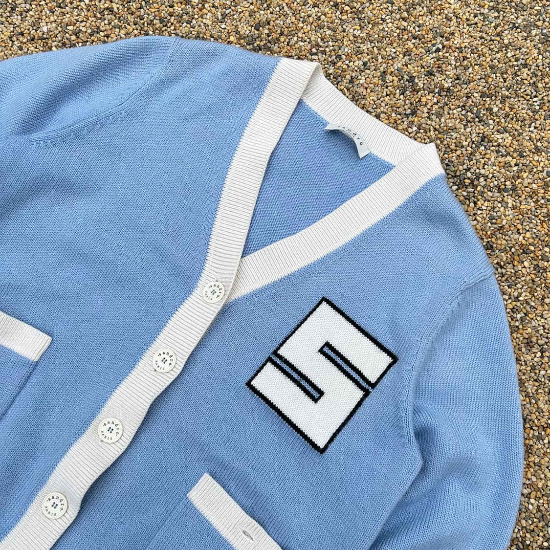 산드로 제니 블루 가디건 상품이미지2