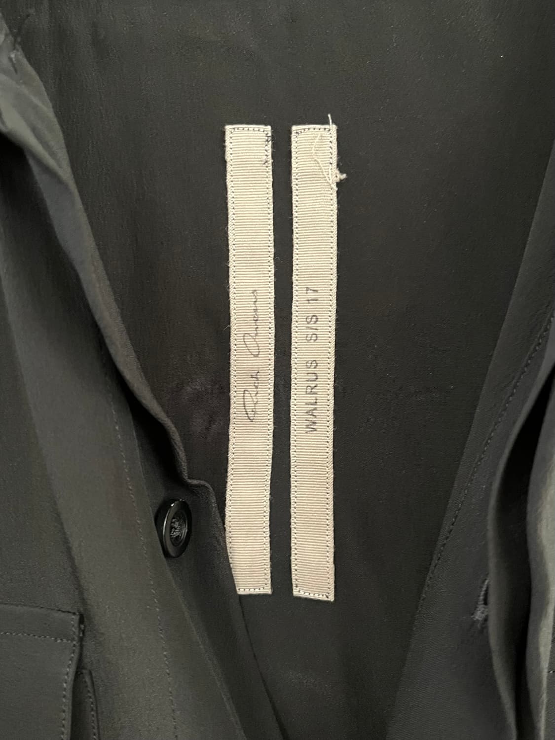 릭오웬스 2017SS 실크 오피스 셔츠 상품이미지3