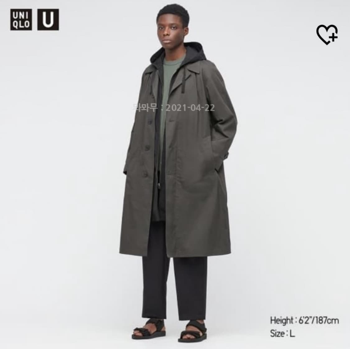 르메르X유니클로U 트렌치 코트 XL 상품이미지2