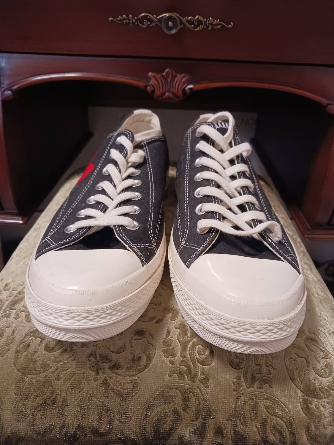 컨버스 × 꼼데 플레이척 70 로우 블랙 상품이미지1