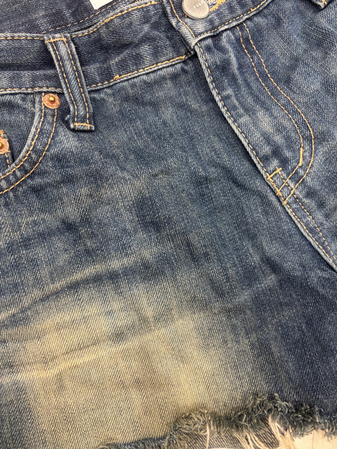 판도라핏 빈티지 중청 데님 숏팬츠 상품이미지4