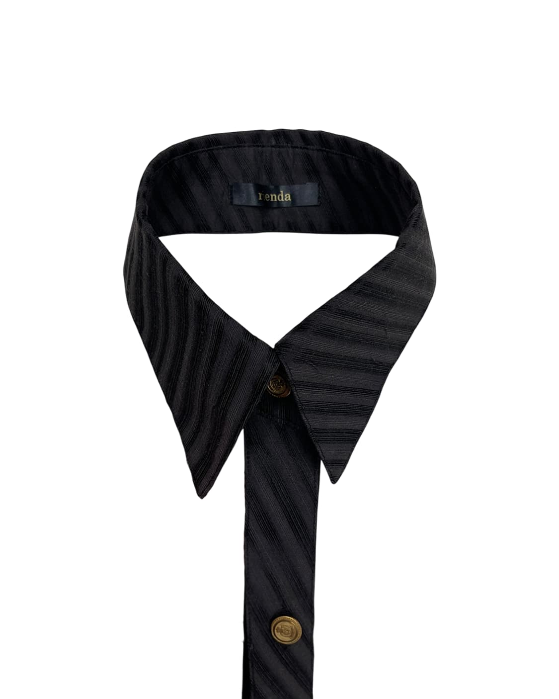 리엔다 스트라이프 디테쳐블 셔츠 카라 상품이미지5