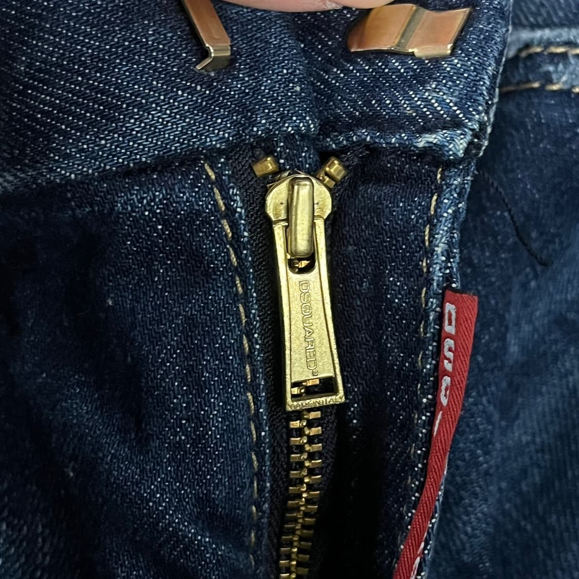 [정품/46] Dsquared2 깃발 패치 데님 청바지 b16 상품이미지7
