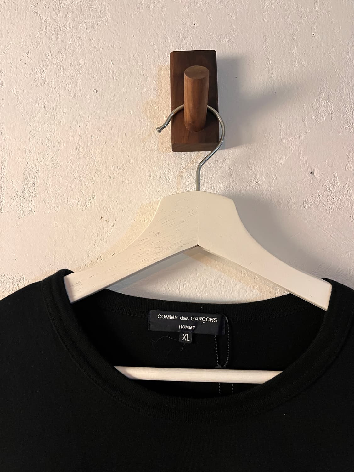 꼼데가르송옴므 블랙 롱슬리브티셔츠 상품이미지2