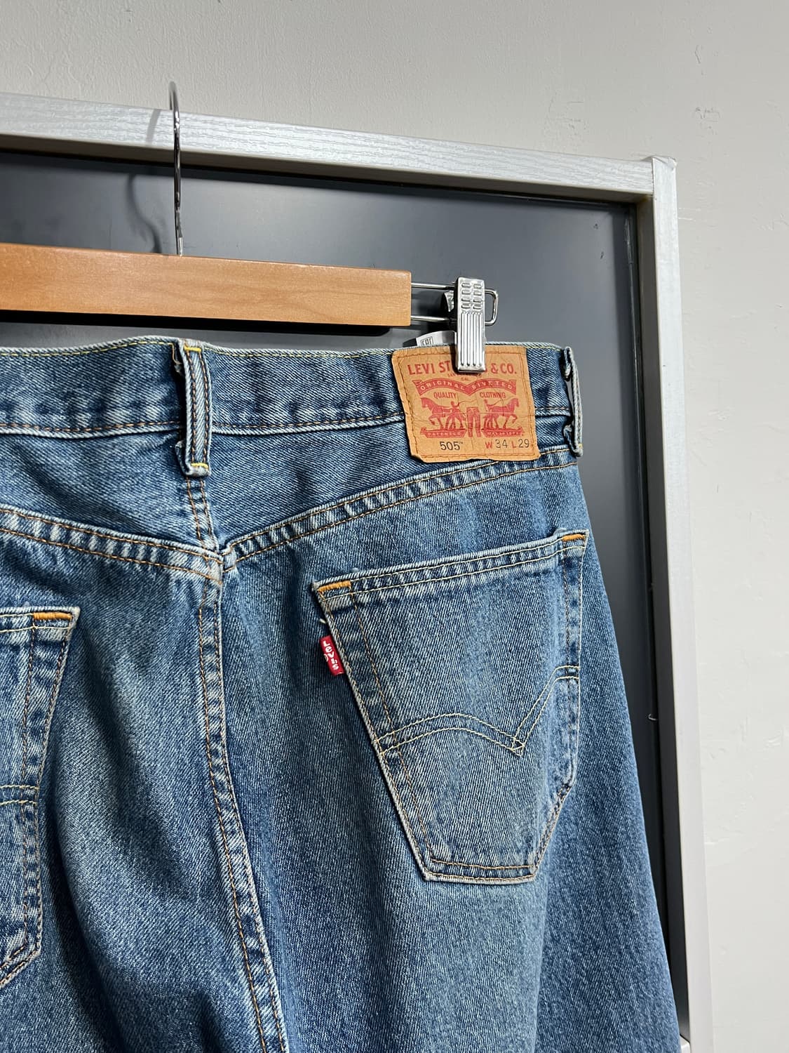 Levis 리바이스 505 와이드핏 데님 팬츠 상품이미지2