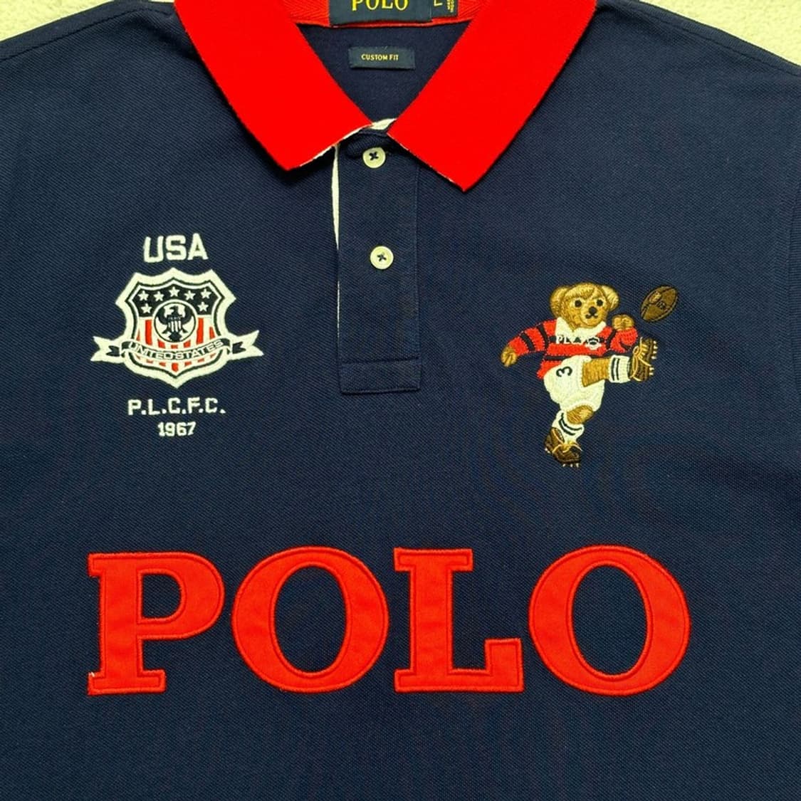 POLO RALPH LAUREN 폴로베어 빅로고 카라 티셔츠 L 상품이미지2