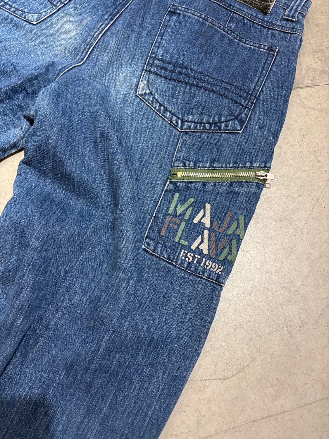 마자플라바 카모 올드스쿨 데님 팬츠 바지 상품이미지9