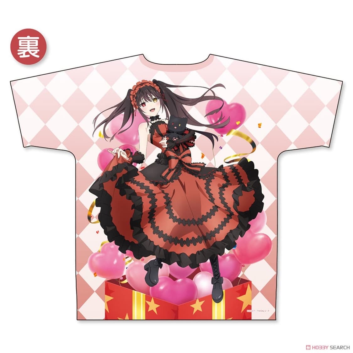 데이트 어 라이브 쿠루미 생일 한정 풀 그래픽 티셔츠 (L) 상품이미지2