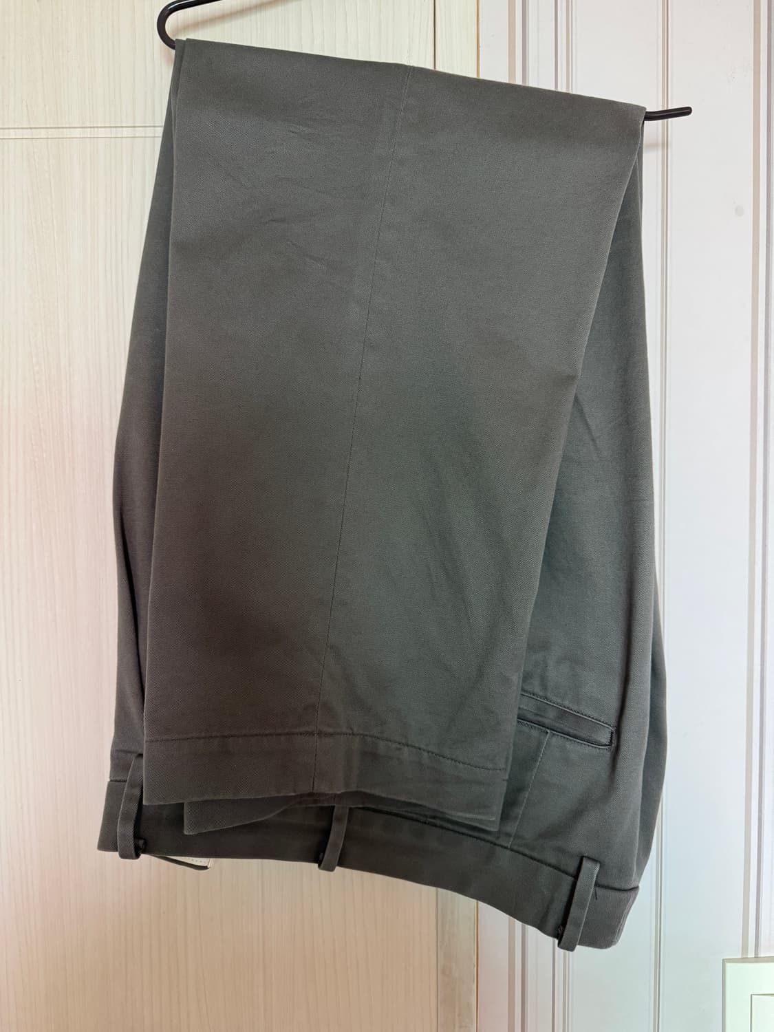 와코마리아 더블플리티드 치노 트라우저 그레이(xl) 상품이미지2