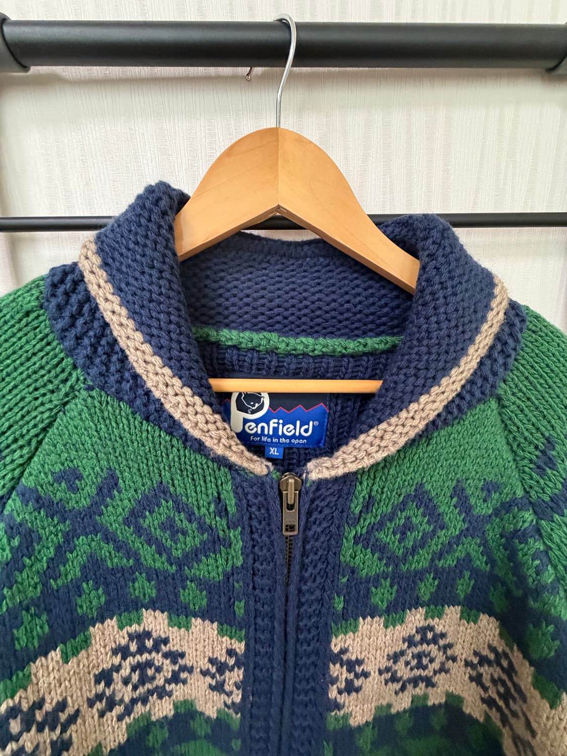 펜필드 빈티지 노르딕 웨스턴 코위찬 니트 집업 상품이미지4