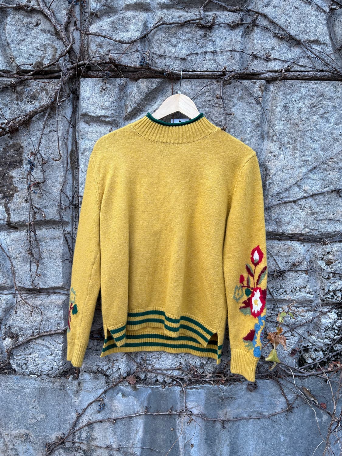 빈티지 여성 모리 보헤미안 꽃 스웨터 니트  상품이미지1