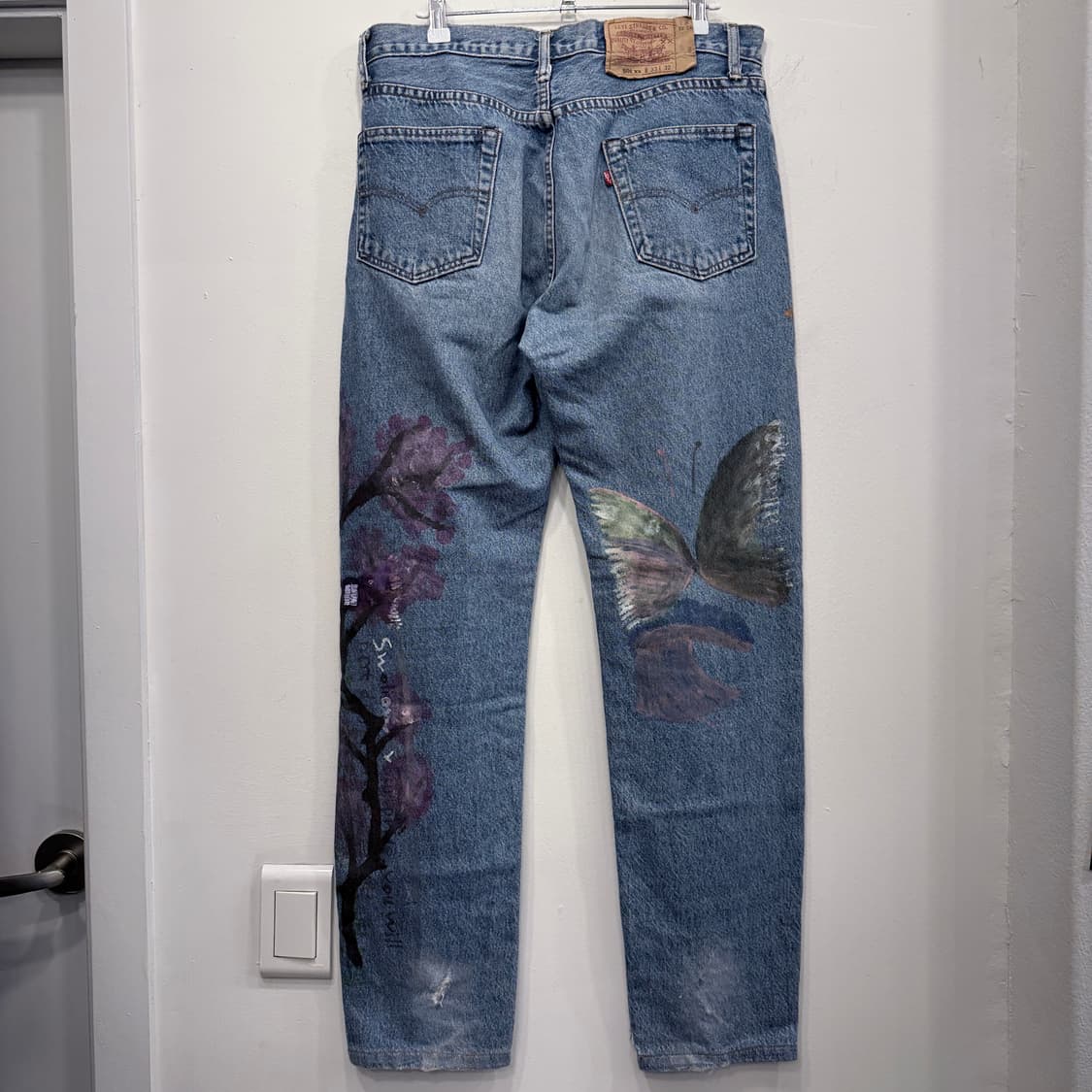 501xx 핸드프린팅 커스텀 데님팬츠 상품이미지3