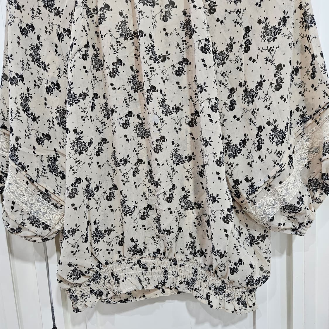 잔꽃무늬 레이스 블라우스 상품이미지6