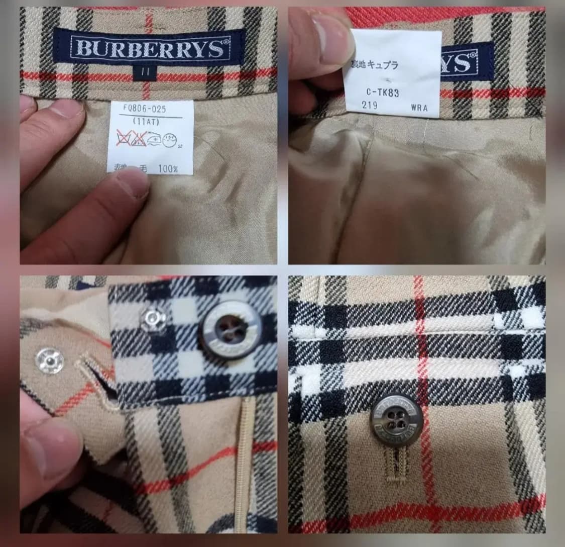 (25) 버버리바지 버버리체크바지 버버리팬츠 하이웨스트 상품이미지8
