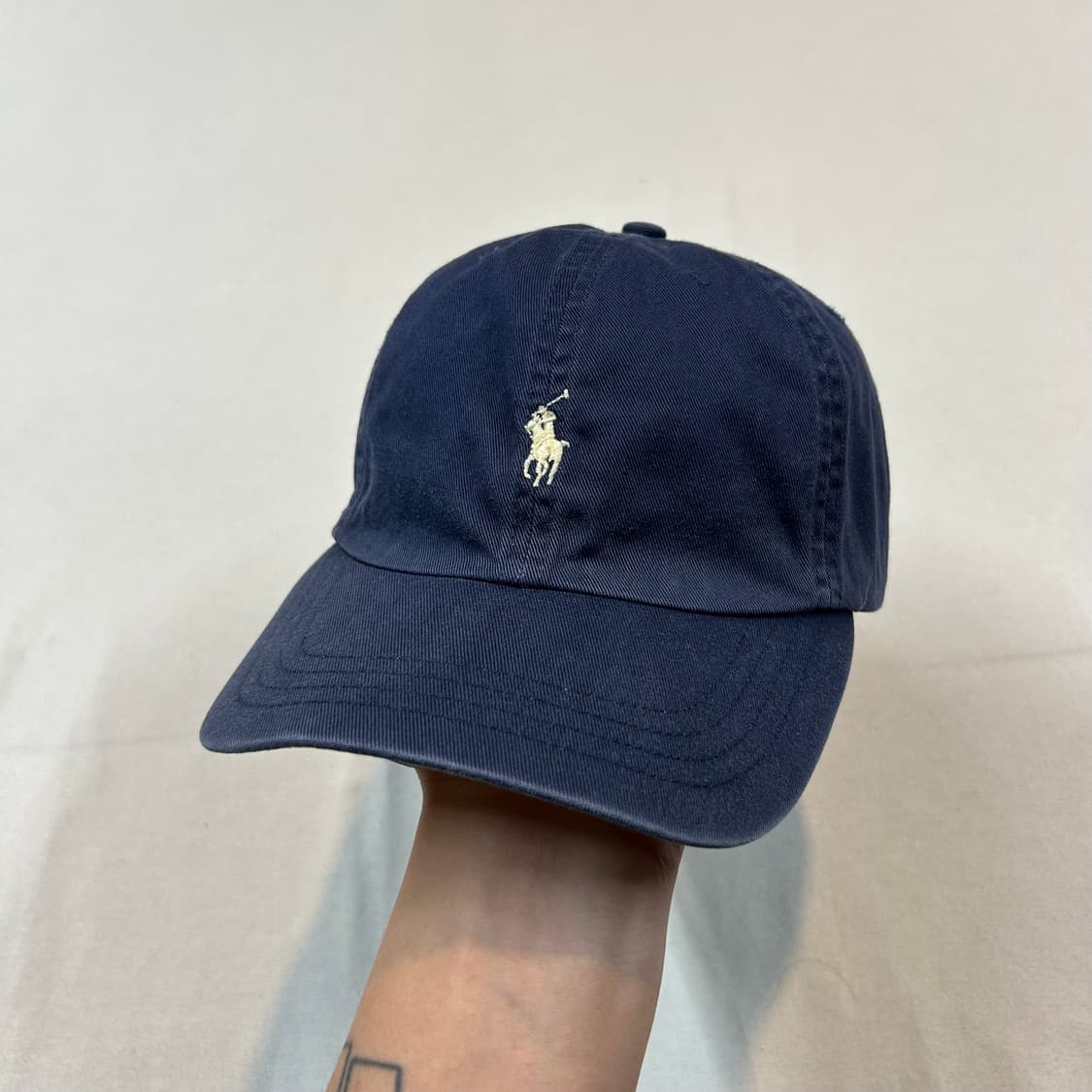 폴로 랄프로렌 네이비 볼캡 모자 가죽스트랩 정품 상품이미지1