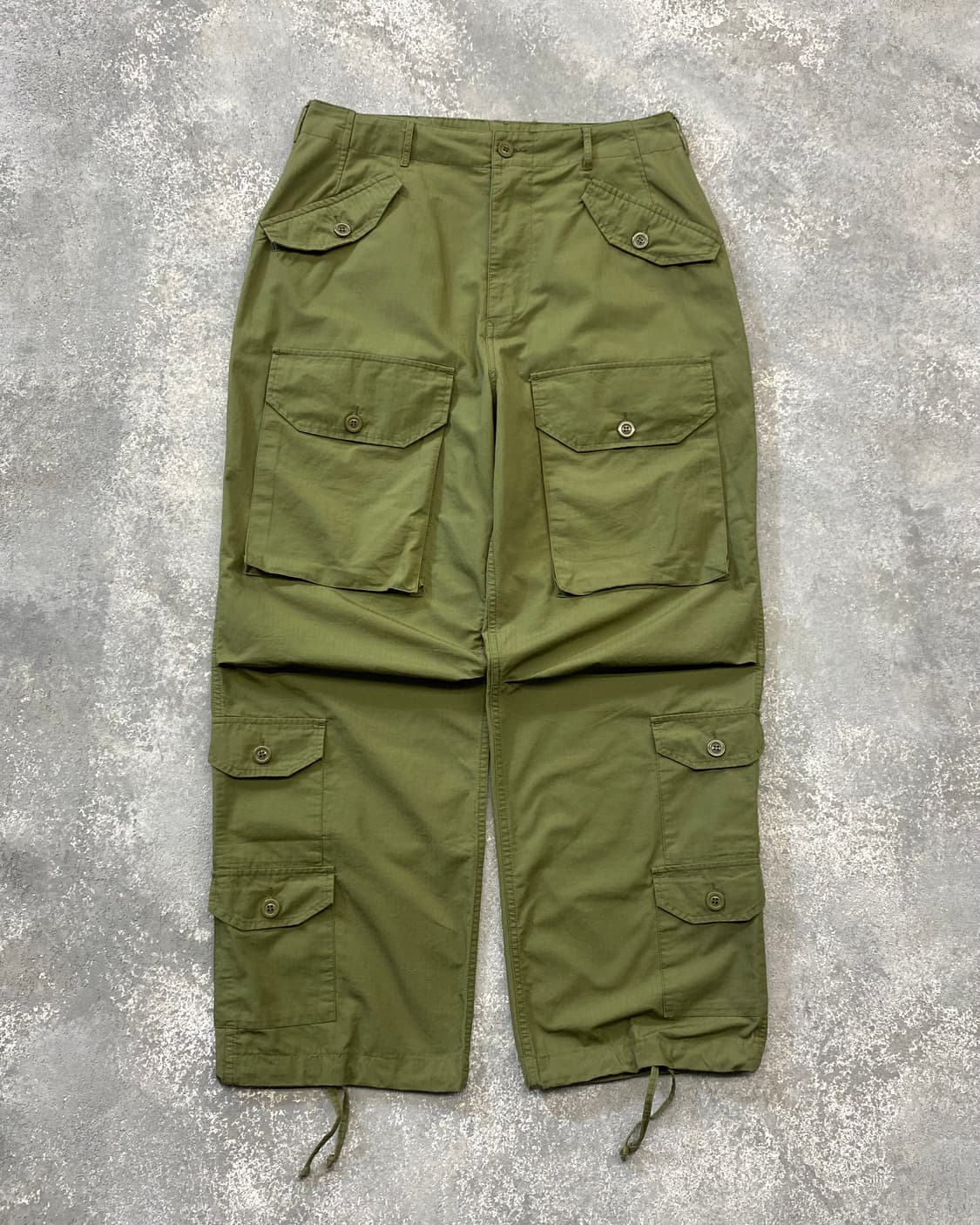 [L] Outstanding 아웃스탠딩 립스탑 밀리터리 몽키팬츠 상품이미지1