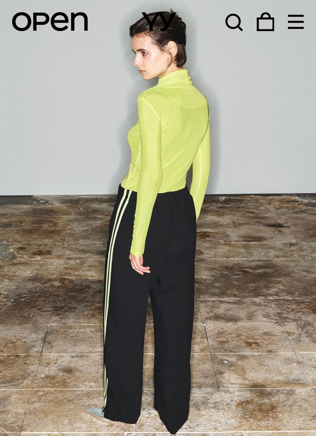 더오픈프로덕트(OPEN YY)테이퍼드 와이드 팬츠 상품이미지2