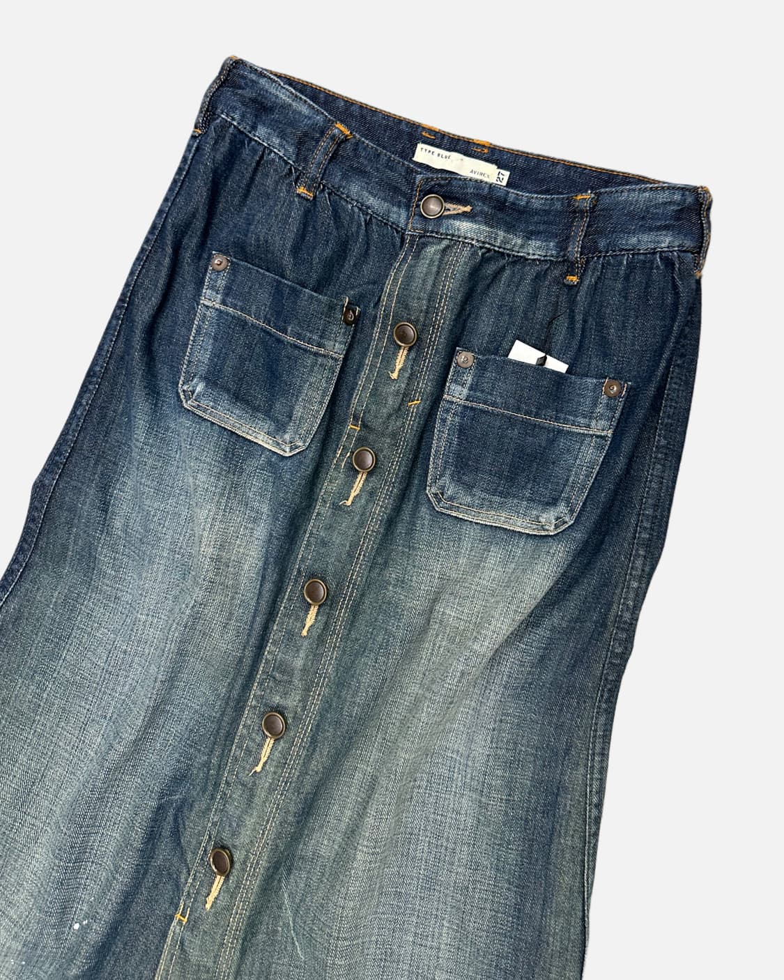 AVIREX button panting denim skirt 상품이미지4
