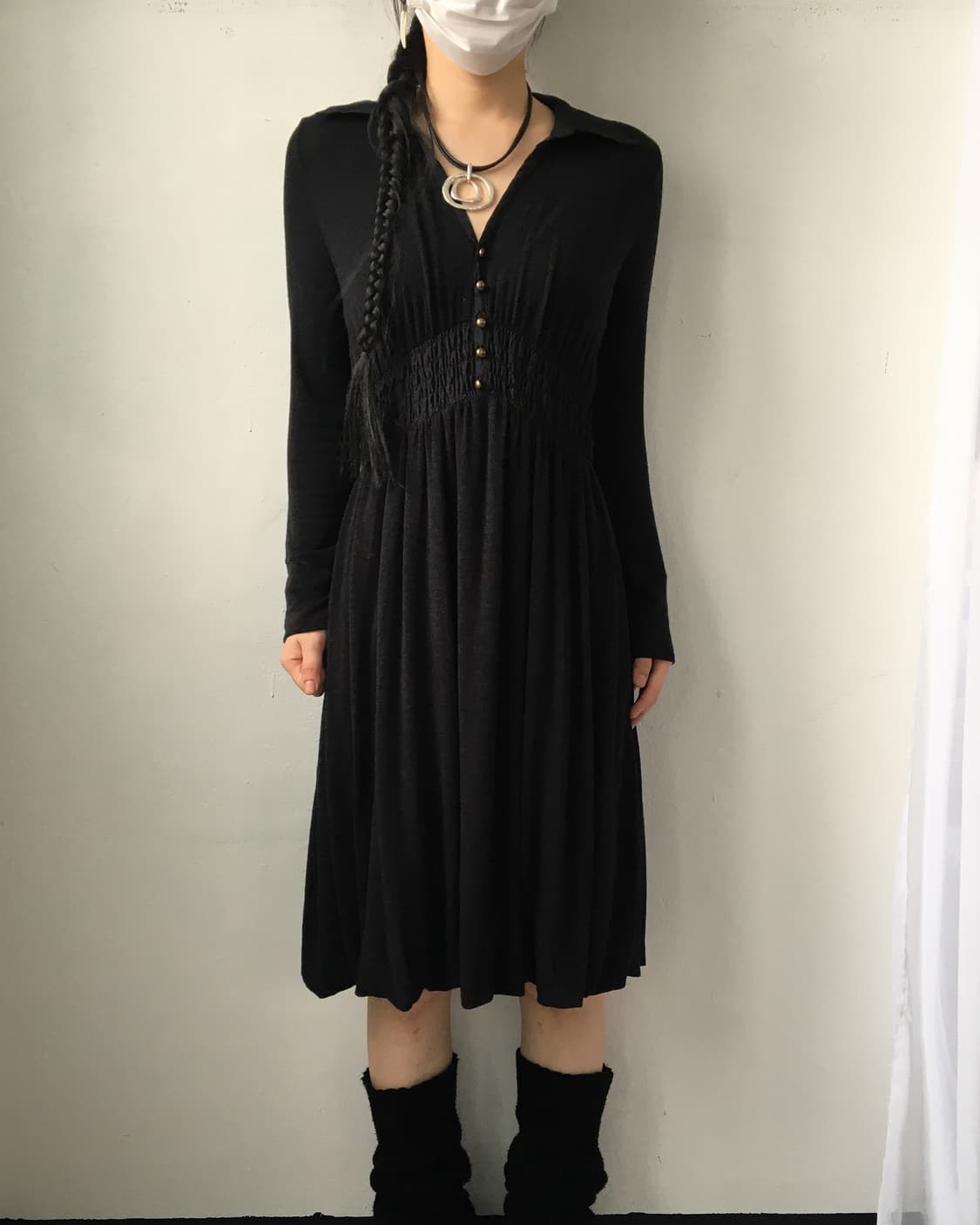 Shirring point onepiece 상품이미지1