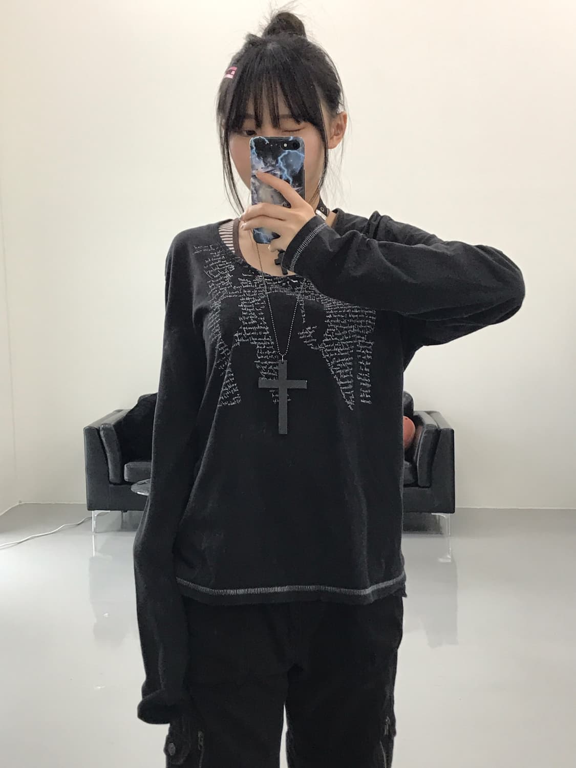  PPFM Y2k Graphic Long Sleeve T-Shirts 상품이미지1