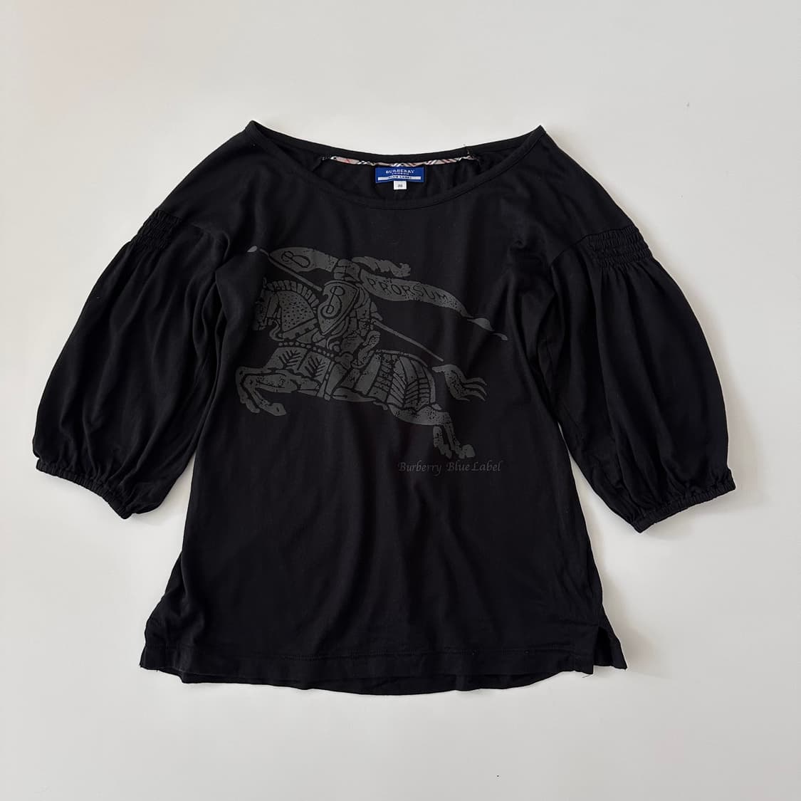버버리 블루라벨 burberry 로고 반팔 블라우스 티셔츠 상품이미지2