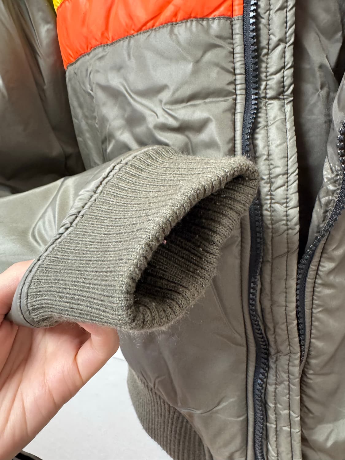 빔즈보이 올리브색 점퍼 항공점퍼 카키색 상품이미지5