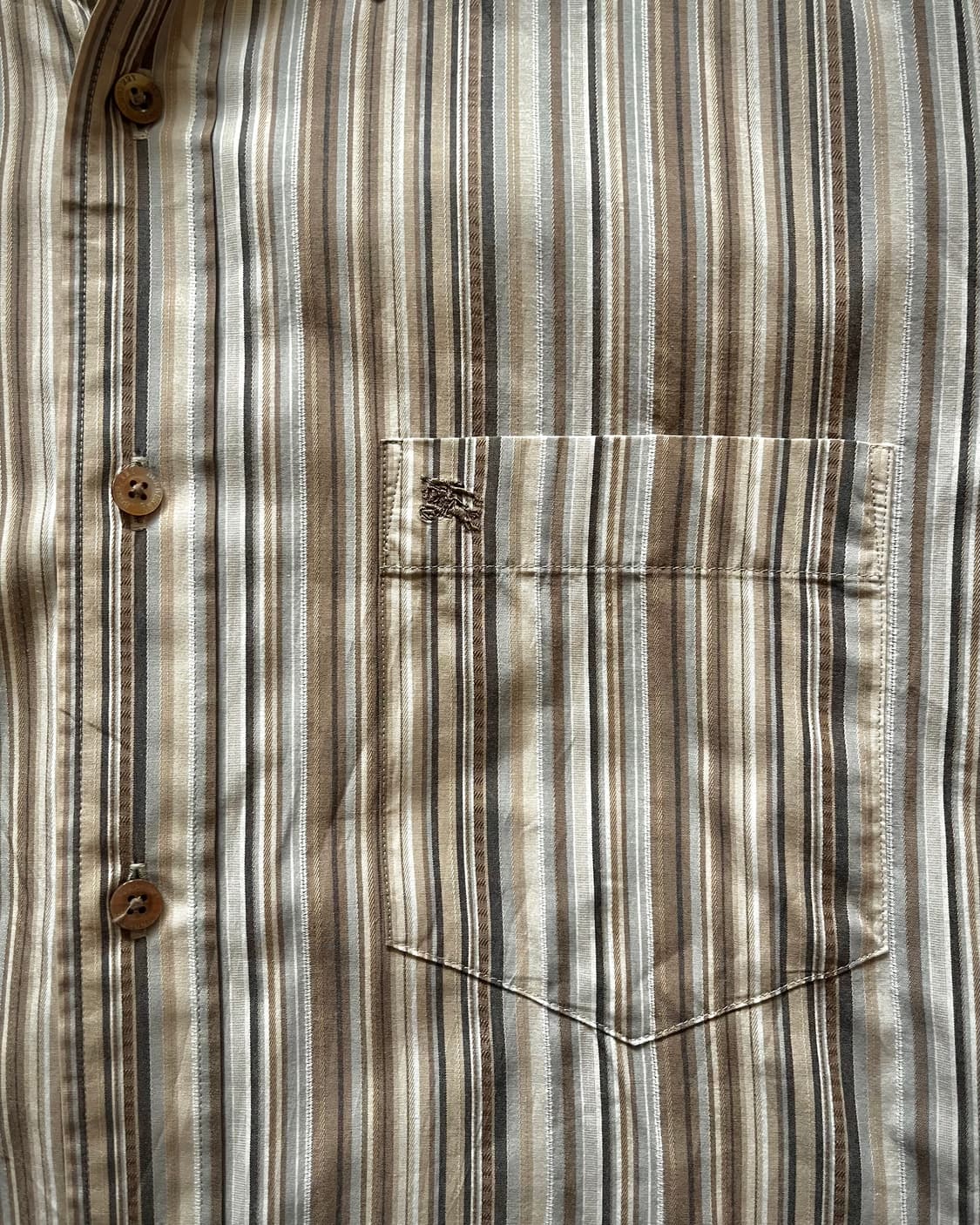 2000s BURBERRY London 1/2 Stripe Shirt 상품이미지5