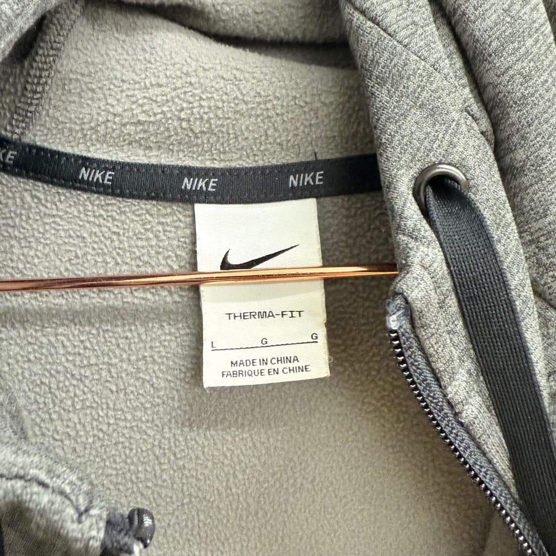 나이키 스우시 오버핏 기모 후드 집업 (L) 상품이미지2