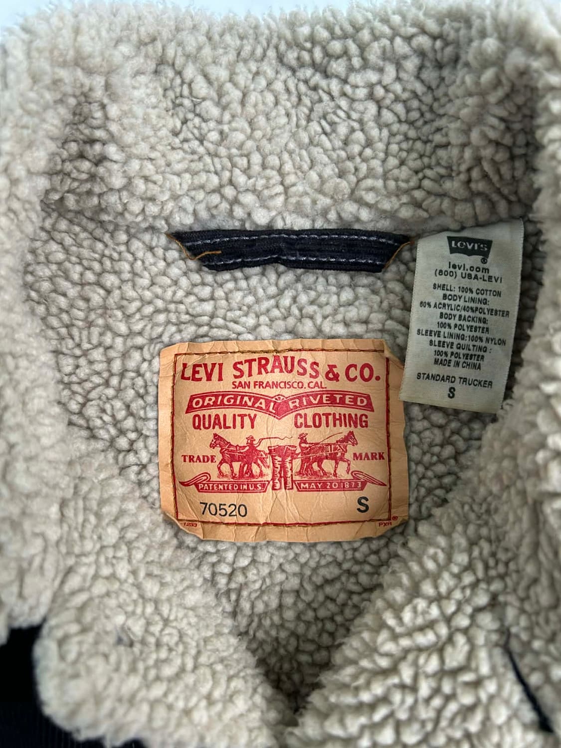 [S] 리바이스 70520 쉐르파 코듀로이 트러커 자켓 상품이미지3
