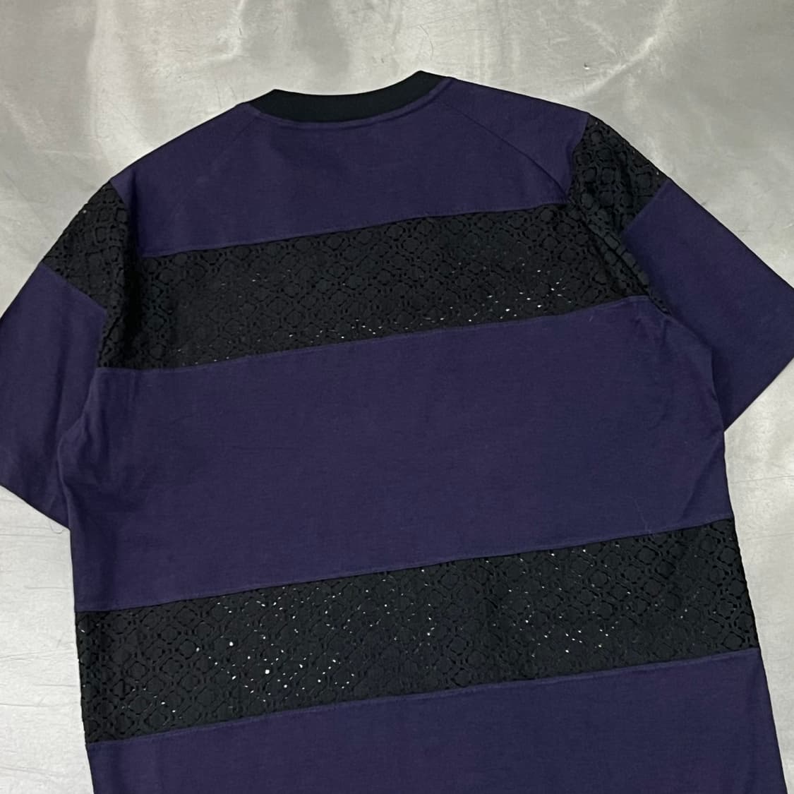  컬러 펀칭 배색 반팔티 y16431 상품이미지5