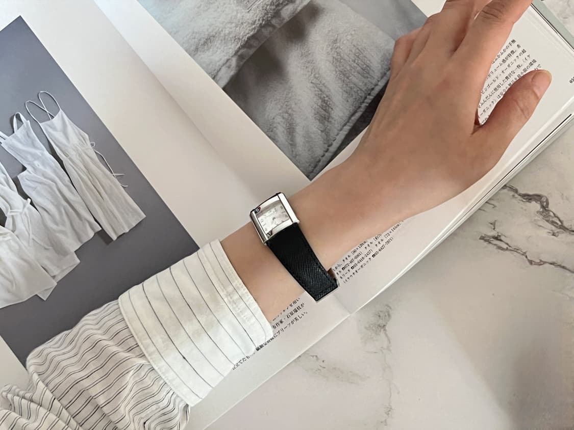 디올 리바 메탈 스퀘어 시계/정품감정 케어 상품이미지10