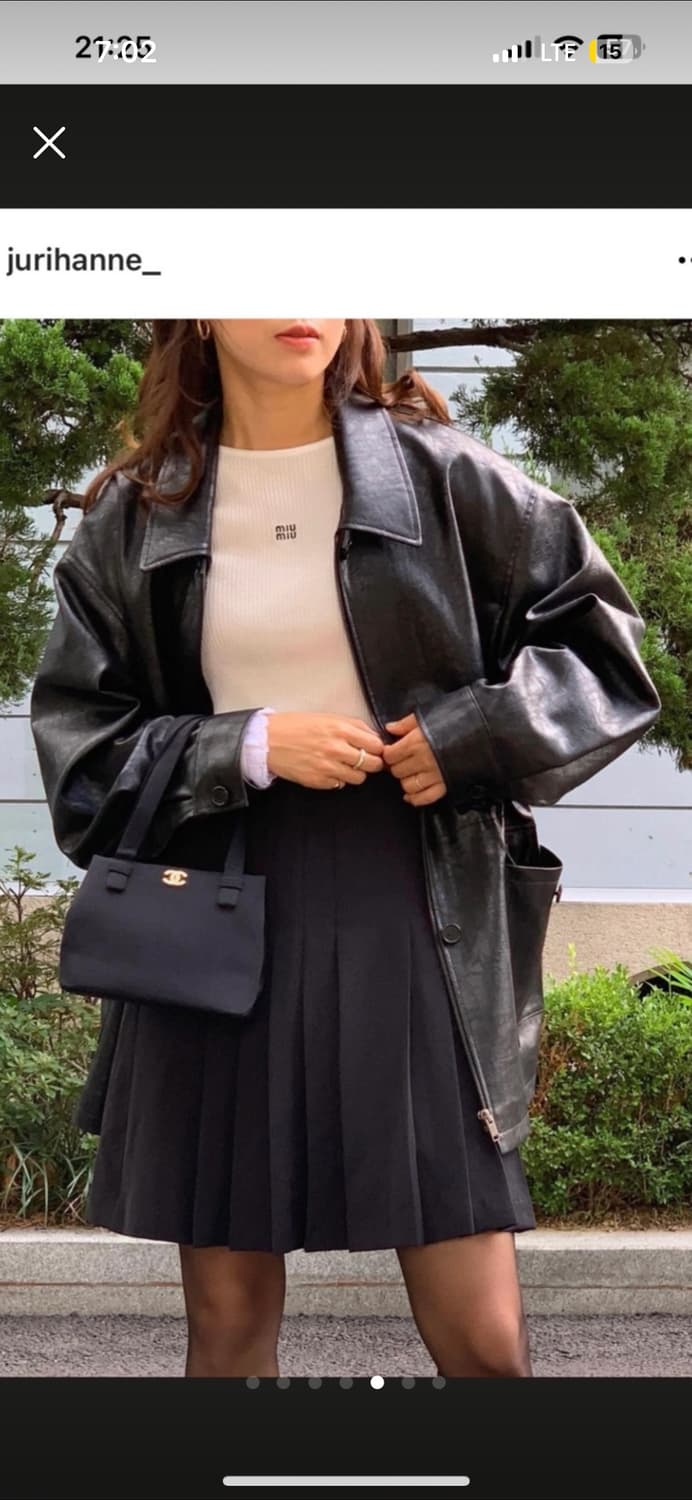 모데스트무드 가죽자켓 상품이미지1