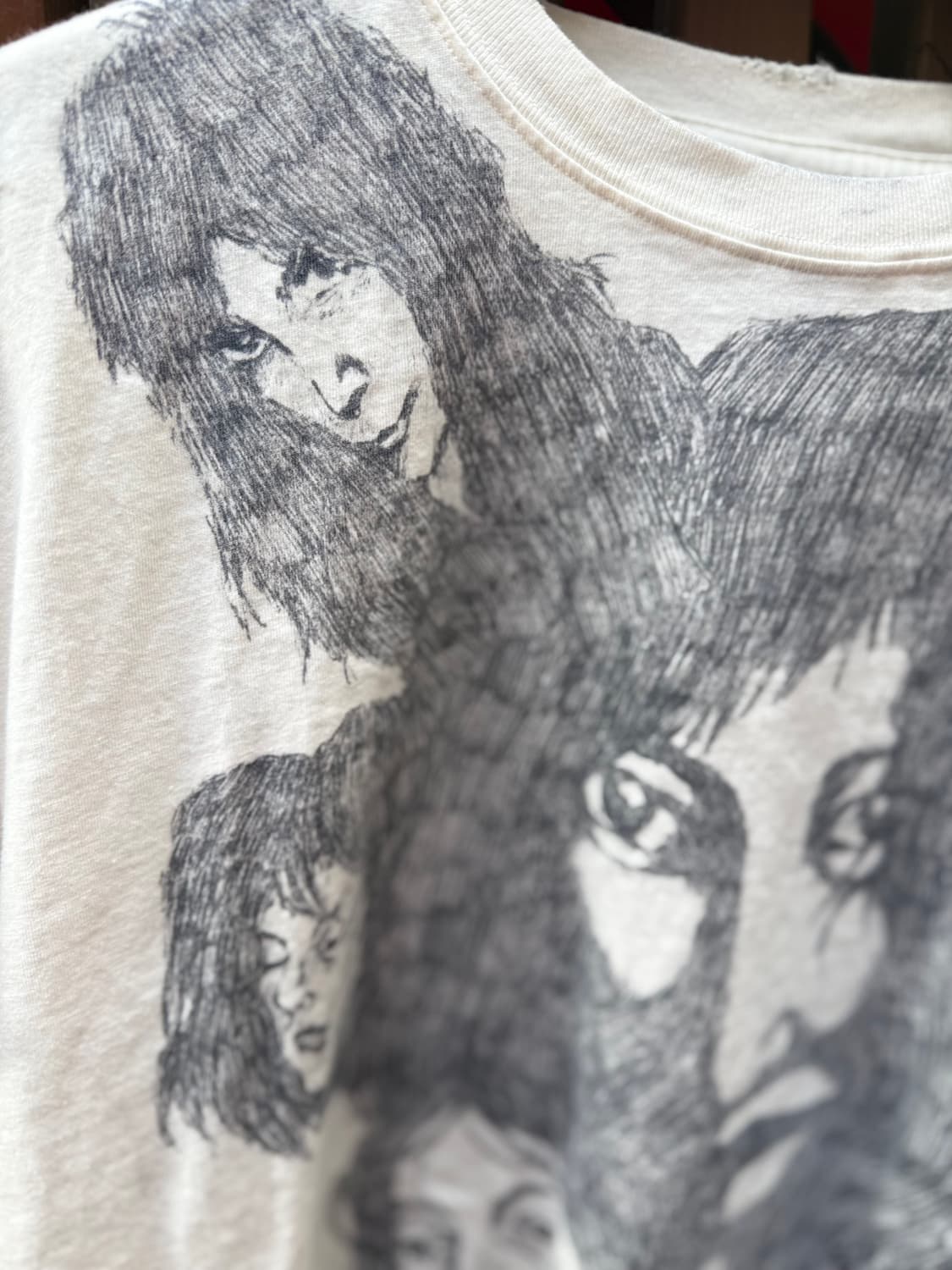 일본 Anomori 작가 핸드페인팅 티셔츠  상품이미지3