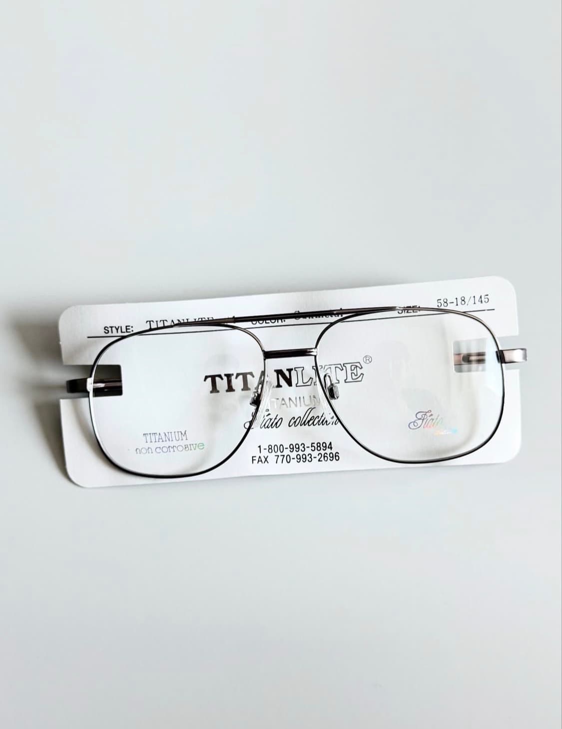 90s 이태리제 피아토컬렉션 티타늄 빈티지 안경 상품이미지1