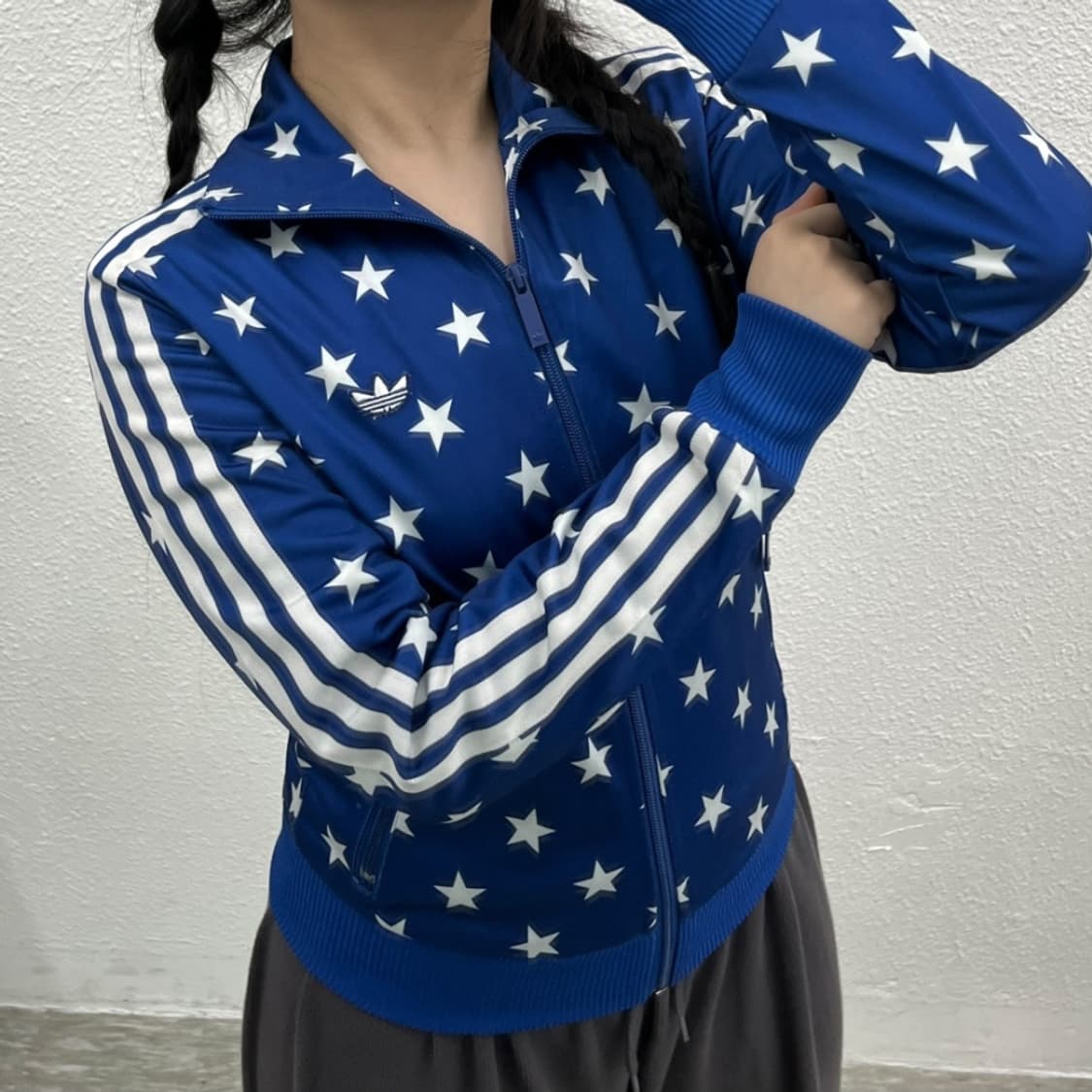 아디다스 화이트라인 스타 블루 트랙탑 90 상품이미지5