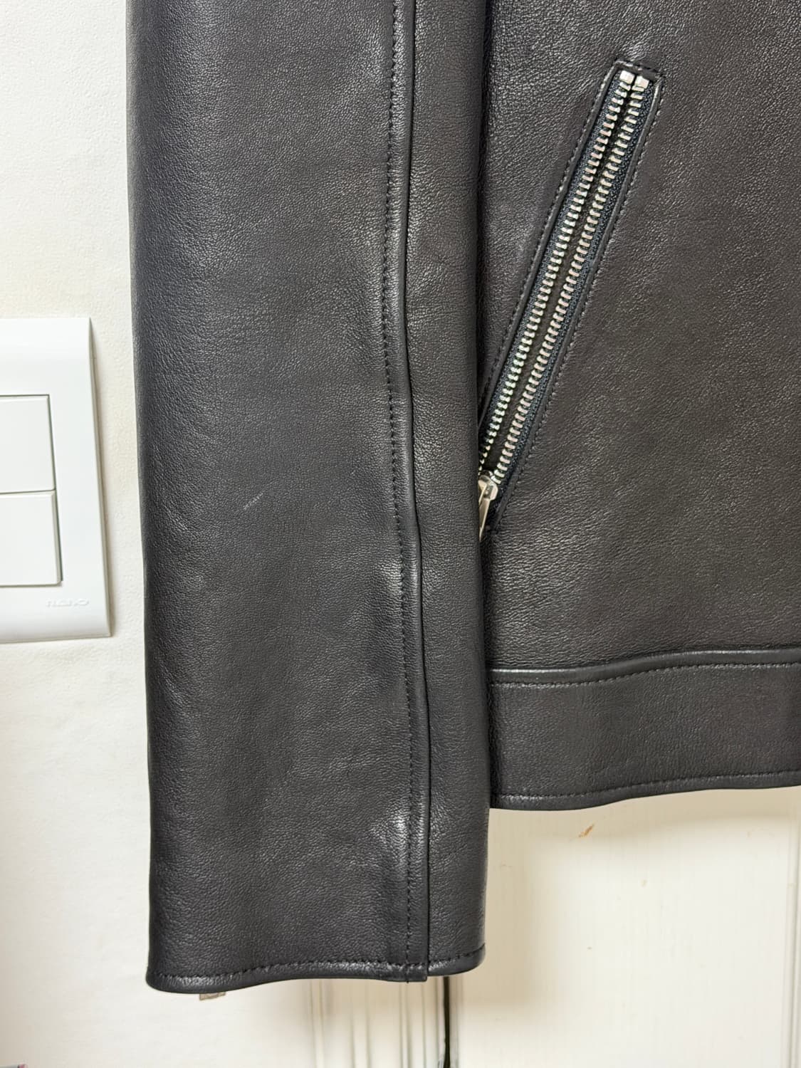 느와르라르메스 싱글라이더 램스킨 자켓 48사이즈 105 상품이미지4