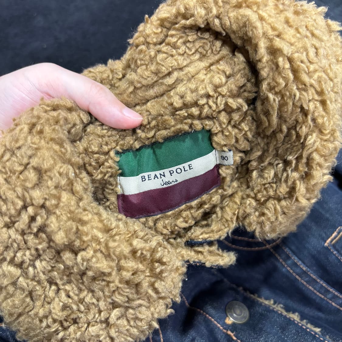 우먼90 빈폴 인디고 쉐르파 데님자켓 상품이미지5