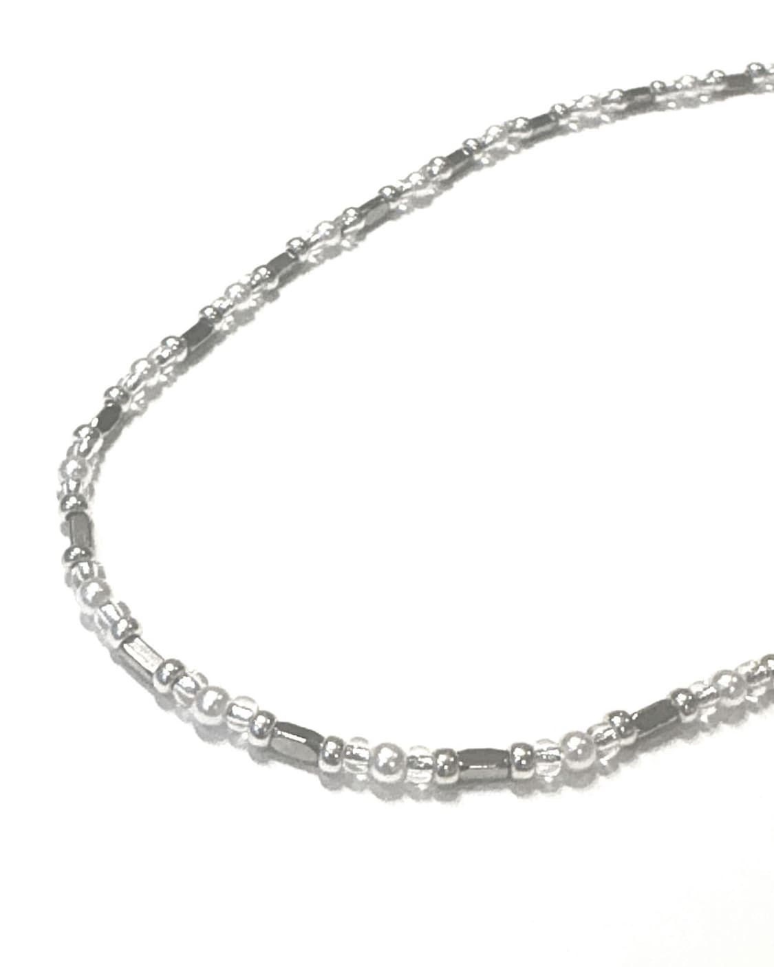 멀티 비즈 목걸이 ( white ) 상품이미지2