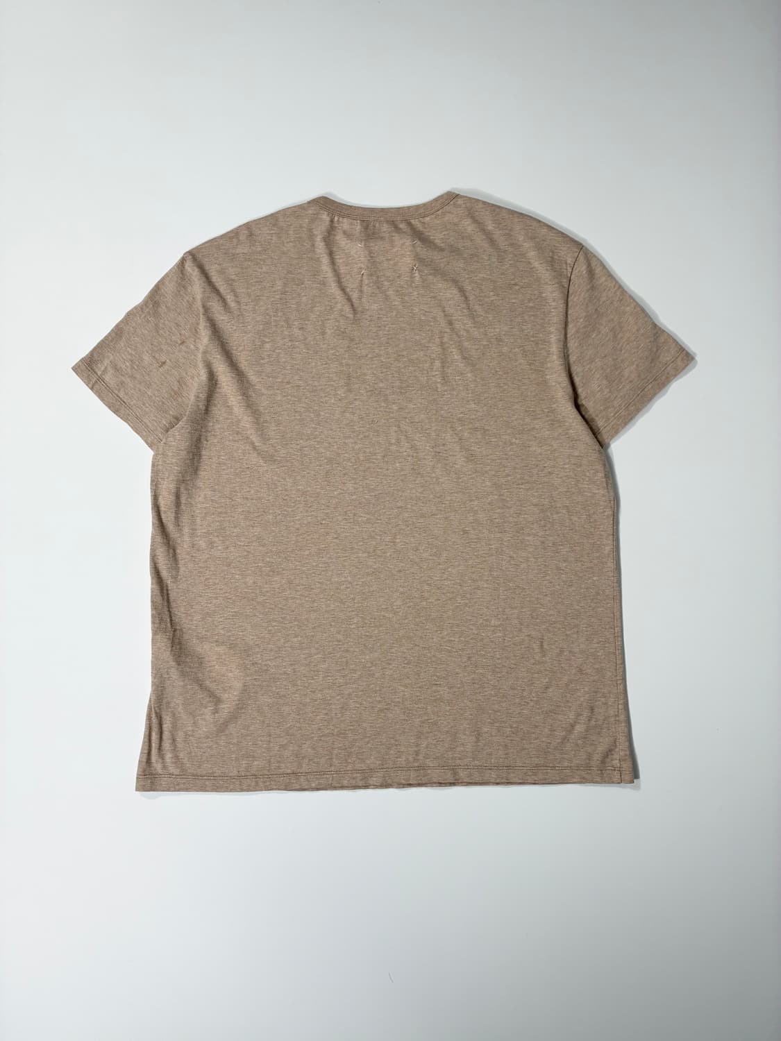메종 마르지엘라 리버스 로고 티셔츠 베이지 50사이즈 상품이미지3