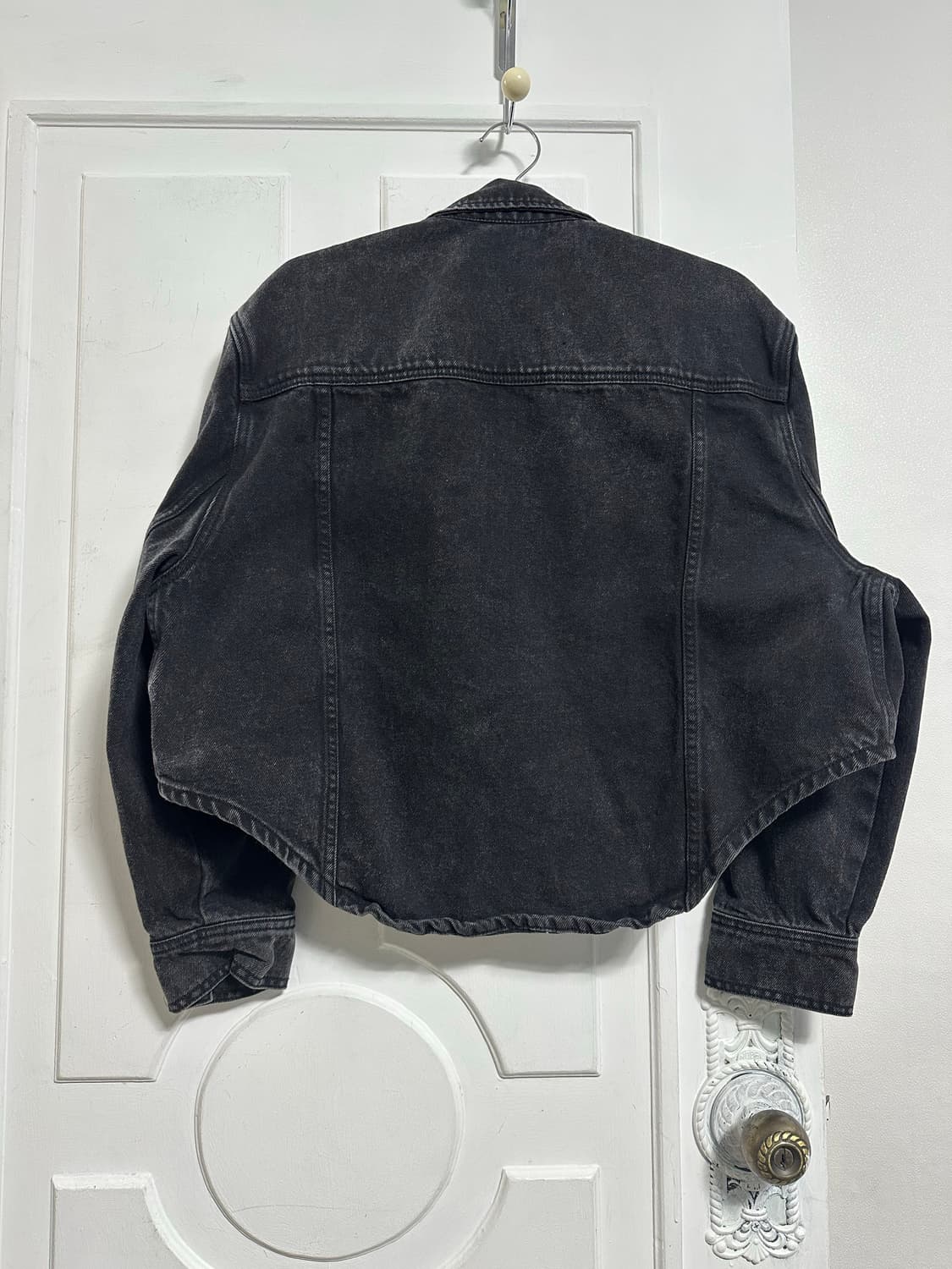 시스템 크롭 데님 자켓 상품이미지2