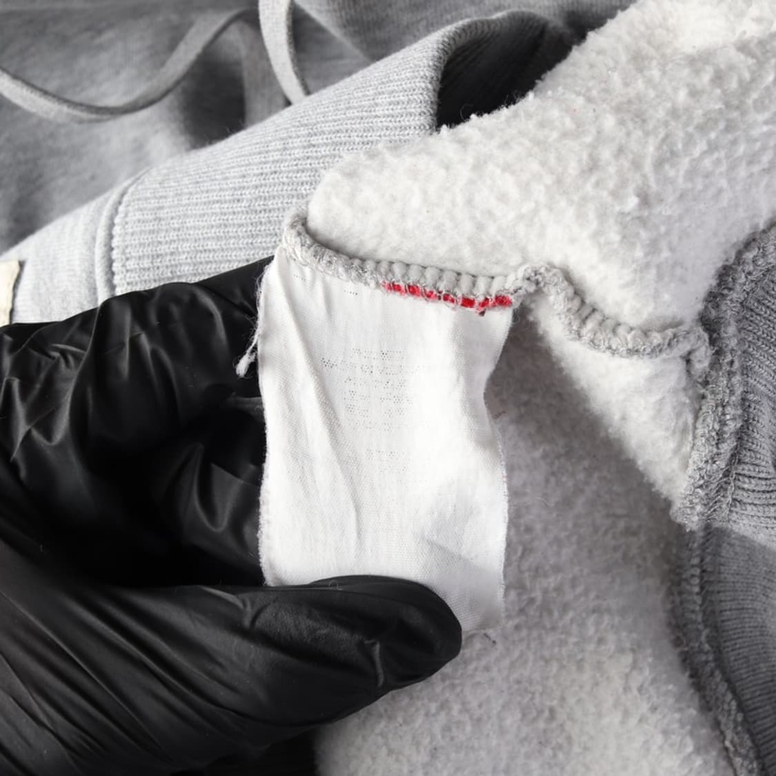 반스 스몰로고 체커보드 디테일 기모 후드집업 그레이 S 상품이미지6