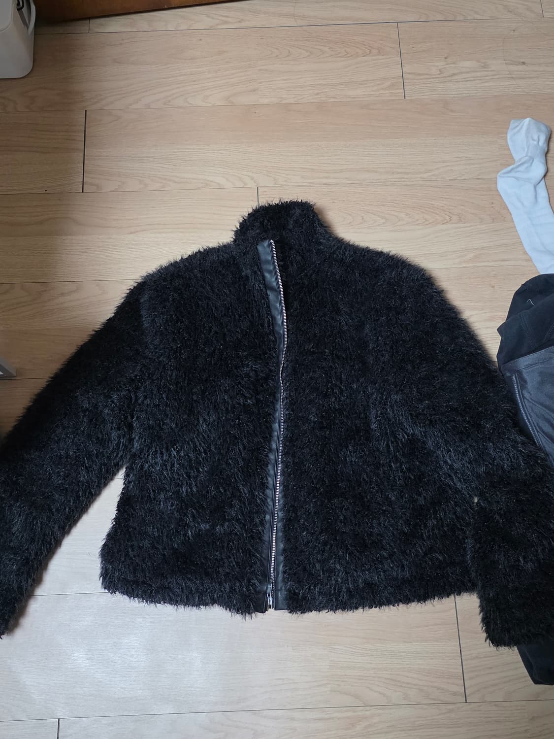 플레이스스튜디오 퍼 집업자켓 퍼자켓 상품이미지1