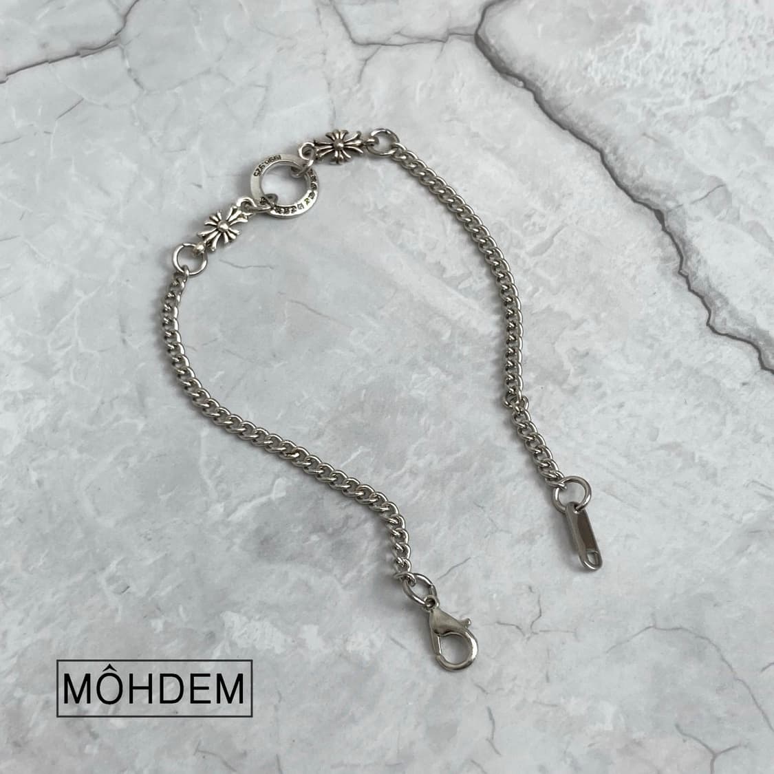 크로스4 실버 체인팔찌 상품이미지6